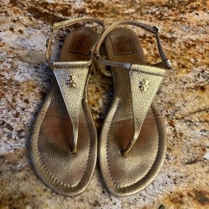 Tory Burch gold sandals